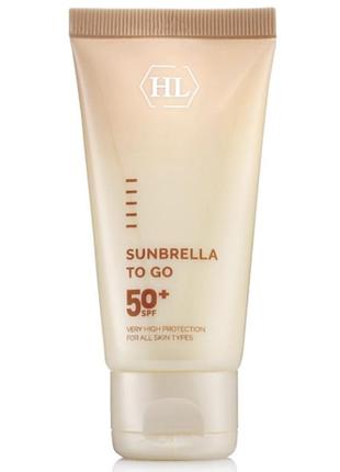 Солнцезащитный крем spf 50+ holy land cosmetics sunbrella to go spf 50+ 50 мл