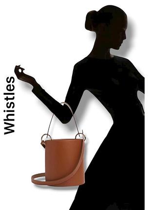 Сумка бочонок whistles из натуральной кожи сумка-ведро bucket bag