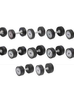 Гантельний ряд technogym tg-2.5-30 кг 12 пар (заг.вага 390 кг)