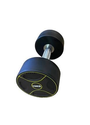 Гантель з уретановим покриттям generation fitness ff51d4b-10 кг