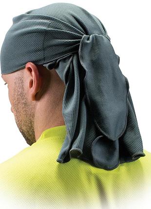 Бандана дихаюча на зав'язках, підшоломник сірий head towel (gray)
