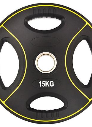 Олімпійський диск уретановий generation fitness ff51c4d-15 кг