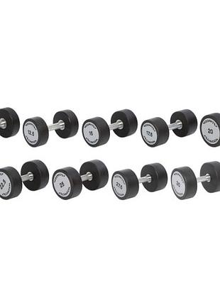 Гантельний ряд technogym tg-10-30 кг 9 пар (заг. вага 360 кг)