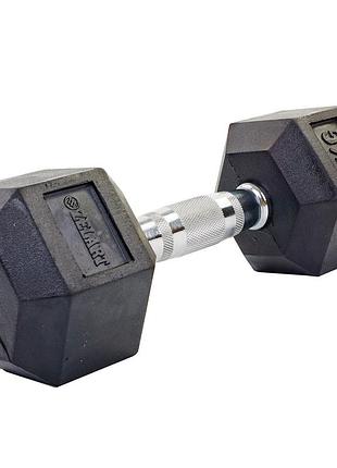Гантель 1 шт. 9 кг цільна шестигранна zelart ta-5159-9