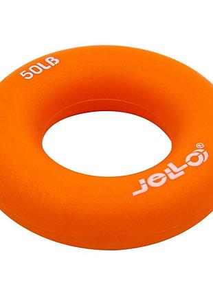 Эспандер кистевой кольцо jello jla473-50lb нагрузка 22,5кг оранжевый