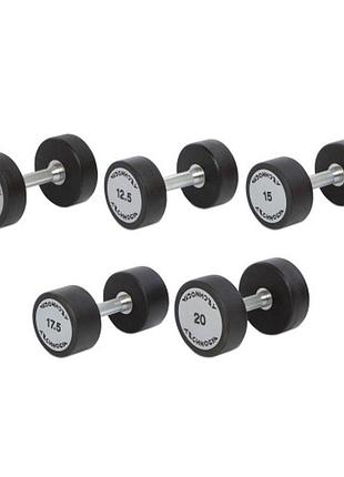Гантельний ряд technogym tg-10-20 кг 5 пар (заг.вага 150 кг)