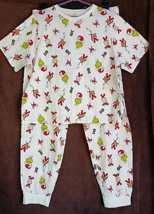 Костюм женский домашний,  котоновый,  grinch, l, eur 42-44