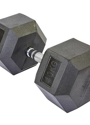 Гексагональна гантель 40 кг fitnessport ff 51d2c-40