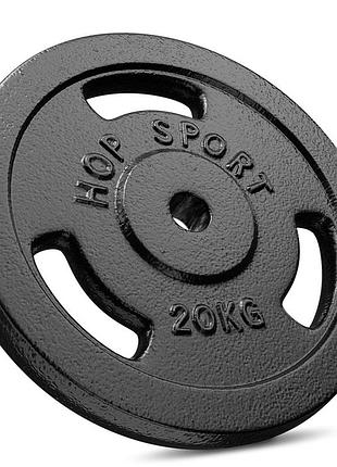 Диск металевий hop-sport 20кг