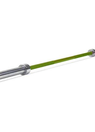 Гриф для кросфіту generation fitness ff52s1 green 220 см чоловічий