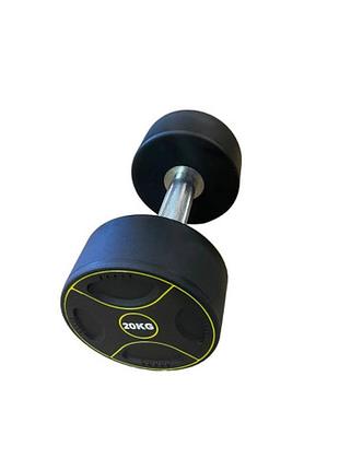Гантель з уретановим покриттям generation fitness ff51d4b-20 кг