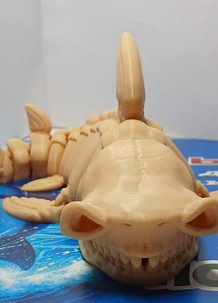 Рухомий скелет акули (3d друк, pla)/мегалодон