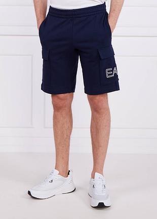 Чоловічі шорти emporio armani ea7 сині l оригінал нові бавовна фірмові армані брендові