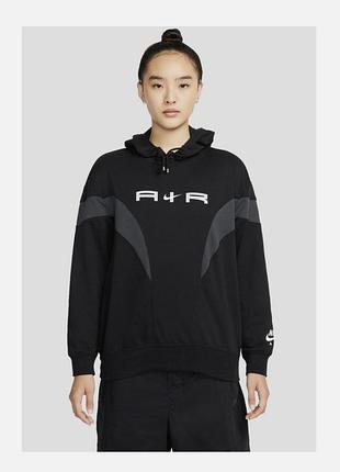 Спортивна жіноча кофта худі nike nsw air logo fleece hoodie women's black