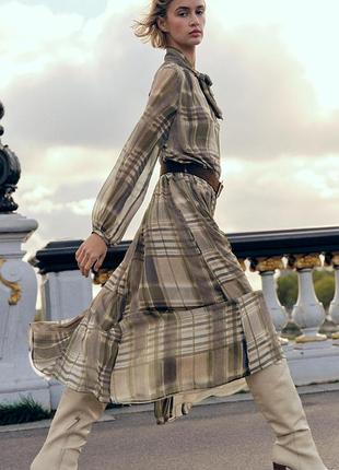 Zara розкішна хітова сукня з бантом