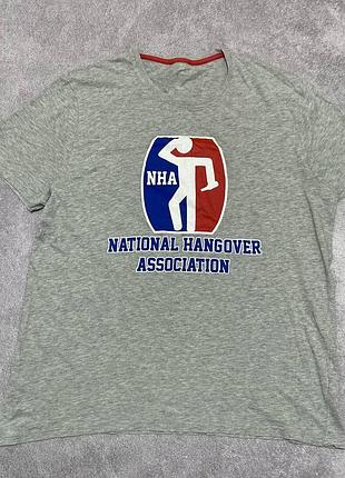Футболка national hangover association / nba / гумор , футболка з приколом