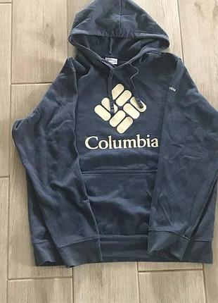Худи columbia синего цвета