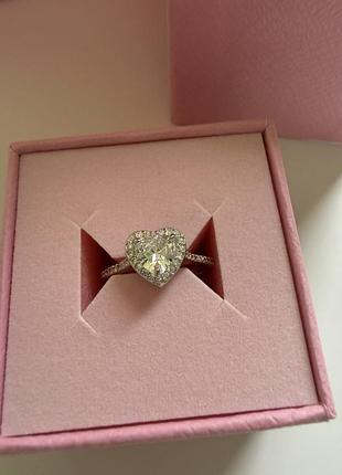 Каблучка swarovski серце