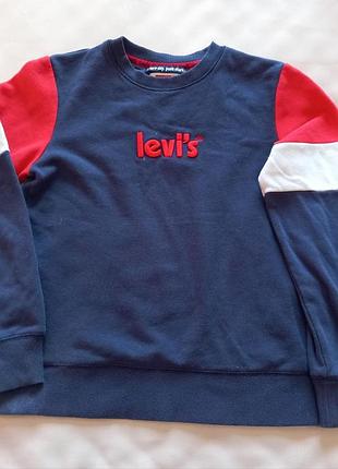 Стильний триколірний світшот levi’s для підлітка
