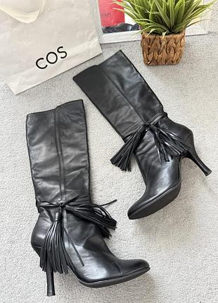 Шикарні сапоги шкіра kurt geiger оригінал 37 р