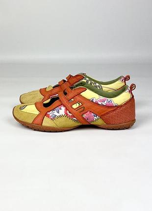 Вінтажні кросівки балетки diesel kyushu deadstock vintage ballet flats у стилі y2k жіночі шкіряні з квітами розмір 39 / 25.5 см