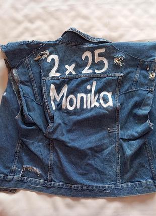 Стильная джинсовая жилетка "monika" (custom design) - new look разми l