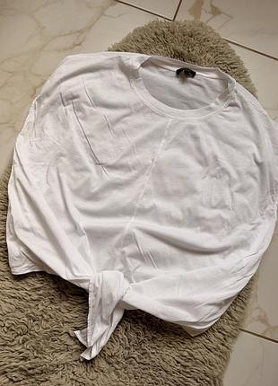 Легеньке вільна котонова футболка без рукавів від massimo dutti