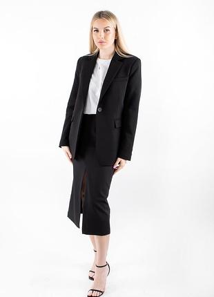 Спідниця з розрізом міді від zara