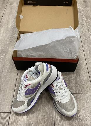 Saucony • кросівки shadow 6000 white/grey/purple