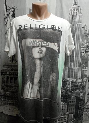 Футболка британского бренда religion,wasted.