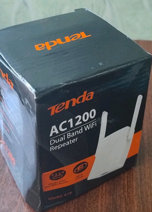 Дводіапазонний підсилювач wi-fi tenda a18 ac1200 (репітер)