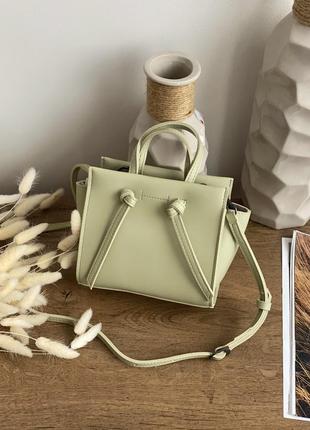 Клатч на тонкому ремінці м'ятний lm4015-5