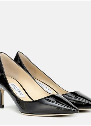 Чорні лакові туфлі-човники jimmy choo оригінал р.34