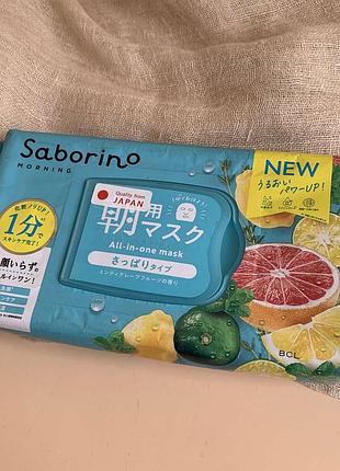 Утренняя маска 3в 1 saborino япония