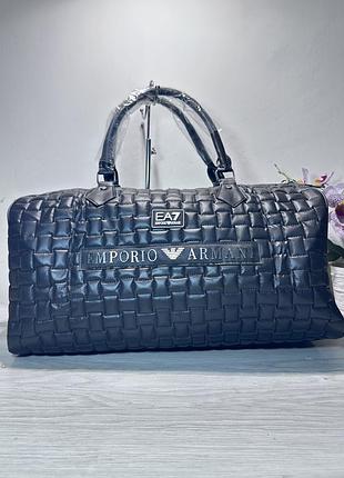Сумка дорожная большая черная empori̇o armani̇ унисекс армани люкс качество