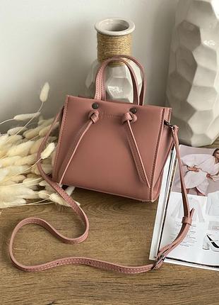 Клатч на тонкому ремінці темно-пудровий lm4015-6