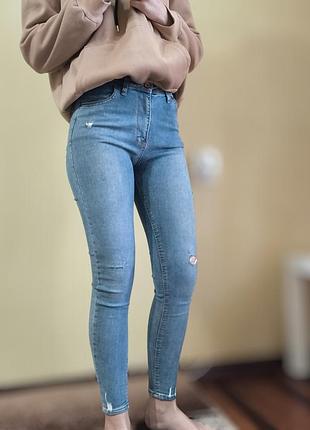 Джинси скінні (skinny) із високою посадкою