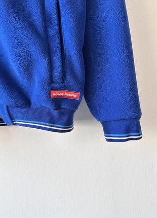 Флісова кофта honda racing team fleece zip up jacket size s gorpcore sweatshirt moto sport vtg 4
