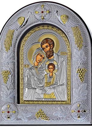 Святе сімейство 12х14см аркової форми на білій шкірі
