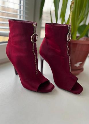Туфлі на шпильці для танців хілс/heels червоні