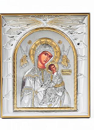 Страсна (неустанної допомоги) ікона божої матері 11,3х13см прямокутної форми на дереві без рамки
