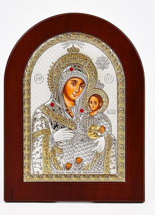 Вифлеемская икона божией матери 15x21см арочной формы на дереве