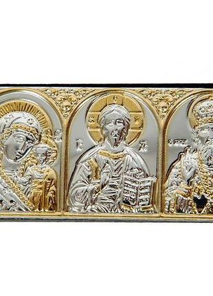 Иконы в машину триптих, иконостас в машину - автомобильная икона 3,4х7,7см