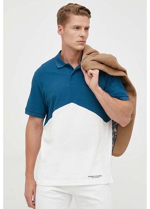 Футболка поло emporio armani xxl нова фірмова оригінал біла бірюзова