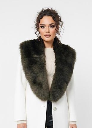 Меховой воротник-шарф zara, размер m