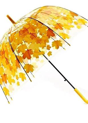Парасолька тростина напівавтомат fall (8 спиць купол 80 см) yellow