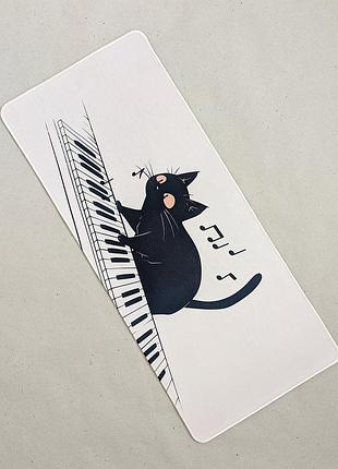 Игровая поверхность, большой коврик для мышки игровой 70x30 см. кот 8