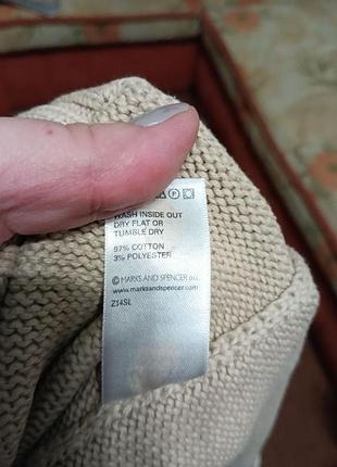 Полувер хлопковый m&amp;s, размер l 7