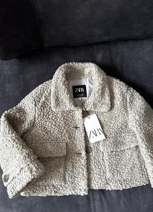 Дитячий тедді піджак zara, на дівчинку, новий, довжина 42 см, рукав 40 см.