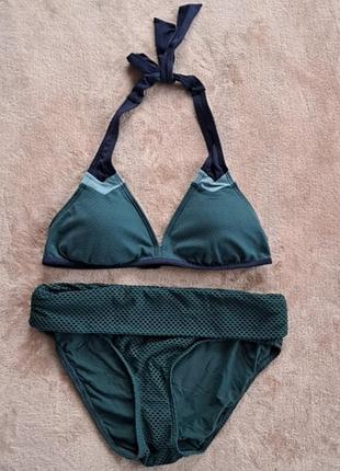 Спортивный купальник beachwave (нидерланды) с эффектом сетки, цвет изумрудный/темно-зеленый
